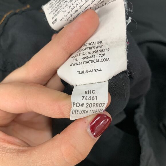 511 Tactical Pant Mens 36x31 Black Fast Tac Urban Utility Performance Chino - Picture 12 of 14